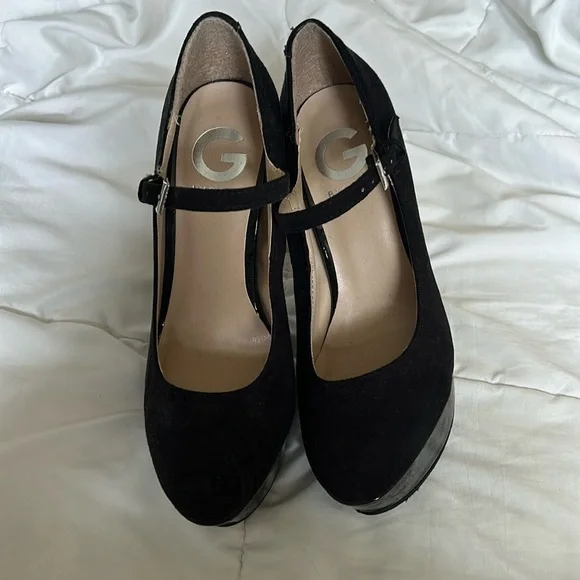 Women’s g by guess black heels size 6 - Picture 2 of 7